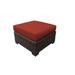 kathy ireland Homes & Gardens River Brook Ottoman in Cinnamon - TK Classics Ki043B-O-Terracotta