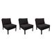 Madison Ave. Armless Sofa 3 Per box in Onyx - TK Classics Ki062B-As-Tb-Black