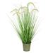 Vickerman 604434 - 36" Green Cattail Grass In Iron Pot (TD190136) Home Office Bushes