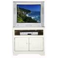 Red Barrel Studio® Wentzel TV Stand for TVs up to 32" Wood in White | Wayfair 03656A3FC6264605ABCBE5ACFEBD77BA