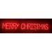 Lori's Lighted D'Lites Merry Christmas Block Letter Sign Holiday Lighted Display Metal in Red | 24 H x 125 W in | Wayfair 700-MCB