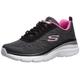 Skechers Damen Fashion Fit-bold Boundaries Sneaker, Schwarz Black Hot Pink Bkhp, 38 EU