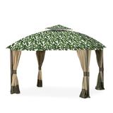 Garden Winds South Hampton Gazebo Replacement Canopy Fabric in Green | 40 H x 155 W x 132 D in | Wayfair LCM1085PALM