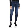 7 For All Mankind Damen The Crop Skinny Jeans, Blau (Dark Blue UF), 25W / 27L