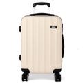 Kono 24 Inch Hard Shell Luggage Lightweight ABS with 4 Spinner Wheels Business Trip Trolley Case Suitcase (Beige)