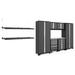 NewAge Products Bold Series 9 Piece Garage Storage Cabinet Set Steel in Gray | 77.25 H x 108 W x 18 D in | Wayfair 50755