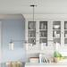 Andover Mills™ Salazar 4 - Light Kitchen Island Linear Pendant Glass in Gray | 24.75 H x 40 W x 4.38 D in | Wayfair