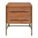 Hopper Studio Sophia 2 Drawer Rattan Nightstand Wood in Brown | 25 H x 22 W x 15.75 D in | Wayfair 7185LD004ACP88