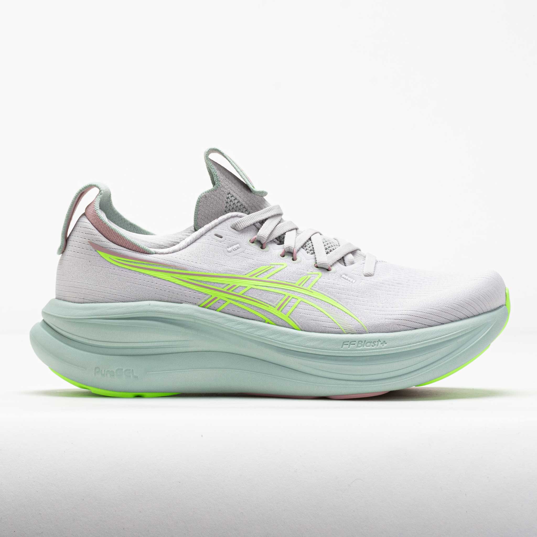 ASICS GEL-Nimbus 28 Women's Running Shoes Cloud Grey/Illuminate Green