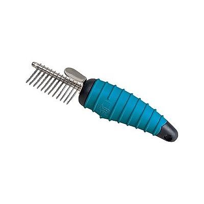 Master Grooming Tools Ergonomic Dog & Cat Dematting Comb, 12 blade