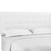 Paisley Tufted Twin Upholstered Faux Leather Headboard - East End Imports MOD-5848-WHI