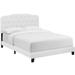 Amelia Twin Faux Leather Bed in White - East End Imports MOD-5990-WHI