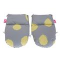 1 Pair of Hand Warmers Muffs for Pushchairs – Soft Shell (Block Yellow)