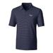 Men's Cutter & Buck Navy Tampa Bay Rays Big Tall Forge Pencil Stripe Polo