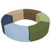 Factory Direct Partners SoftScape Ring Around Seating in Green/Black | 12 H x 60 W x 60 D in | Wayfair 10440-ET