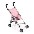 Bayer Chic 2000 601 15 Mini Roma, Puppenwagen, Puppen-Buggy, Melange grau-rosa, 50 x 29 x 57 cm