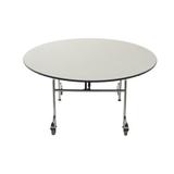 60" Circular Folding Table Metal in Gray AmTab Manufacturing Corporation | 29 H x 60 W x 60 D in | Wayfair QUICK-MRZT60-GNBC