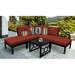Madison 4 Piece Sectional Seating Group w/ Cushions Metal in Orange kathy ireland Homes & Gardens by TK Classics | 33 H x 89.6 W x 33.6 D in | Outdoor Furniture | Wayfair