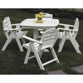 POLYWOOD® Nautical 5 Piece Outdoor Dining Set Plastic in Gray/White | 37 H in | Wayfair Composite_FF0BC43E-F819-4C6A-BCFD-62D6E025C0AE_1557509340