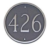 Montague Metal Products Inc. Estate 1-Line Lawn Address Sign, Wood | 18 H x 18 W x 0.32 D in | Wayfair PCS-1E-BW-LS