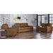 17 Stories Albirdia 3 Piece Leather Living Room Set Genuine Leather in Brown | 36 H x 86 W x 41 D in | Wayfair Living Room Sets