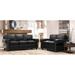 Wildon Home® Fardin 2 Piece Leather Living Room Set Genuine Leather in Black | 36 H x 86 W x 39 D in | Wayfair Living Room Sets