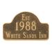 Montague Metal Products Inc. Historical Arch Wall Address Plaque, Wood | 10 H x 15.75 W x 0.32 D in | Wayfair PCS-30-BG-W