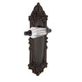 Nostalgic Warehouse Victorian Plate Passage (Hall & Closet) w/ Parlour Lever, Crystal in Yellow | 8.25 H x 2.875 W in | Wayfair 714115