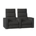 Winston Porter Dream HR Series 65.5" Wide Home Theater Row Seating w/ Cup Holder Microfiber/Microsuede in Gray | 43 H x 65.5 W x 39.5 D in | Wayfair