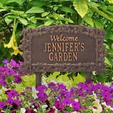 Whitehall Products Ivy Trellis Welcome Personalized Garden Sign Metal | 14 H x 8.13 W x 0.38 D in | Wayfair 1982AC