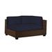 Woodard Montecito 63" Wide Wicker Patio Sectional w/ Cushions Sunbrella® Fabric Included in Black | 26 H x 63 W x 38 D in | Wayfair