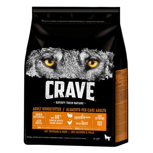 2,8kg Crave Trocken Adult mit Truthahn & Huhn Hundefutter