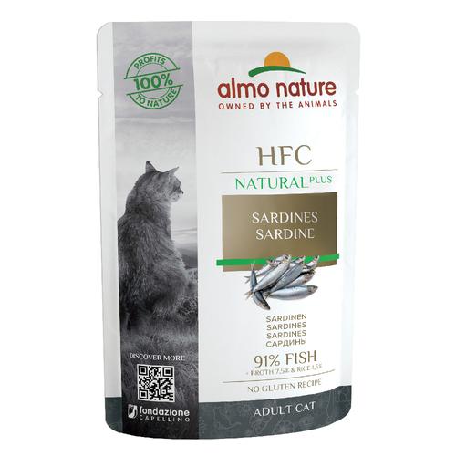 24 x 55g Sardinen Almo Nature HFC Natural Plus Katzenfutter nass