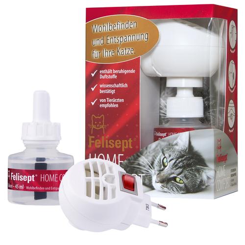 Felisept Home Comfort Set - Beruhigung für Katzen Set aus Verdampfer für Steckdose + Flakon 45 ml...