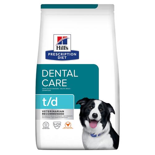 2x10kg t/d Dental Care mit Huhn Hill's Prescription Diet Hundefutter trocken