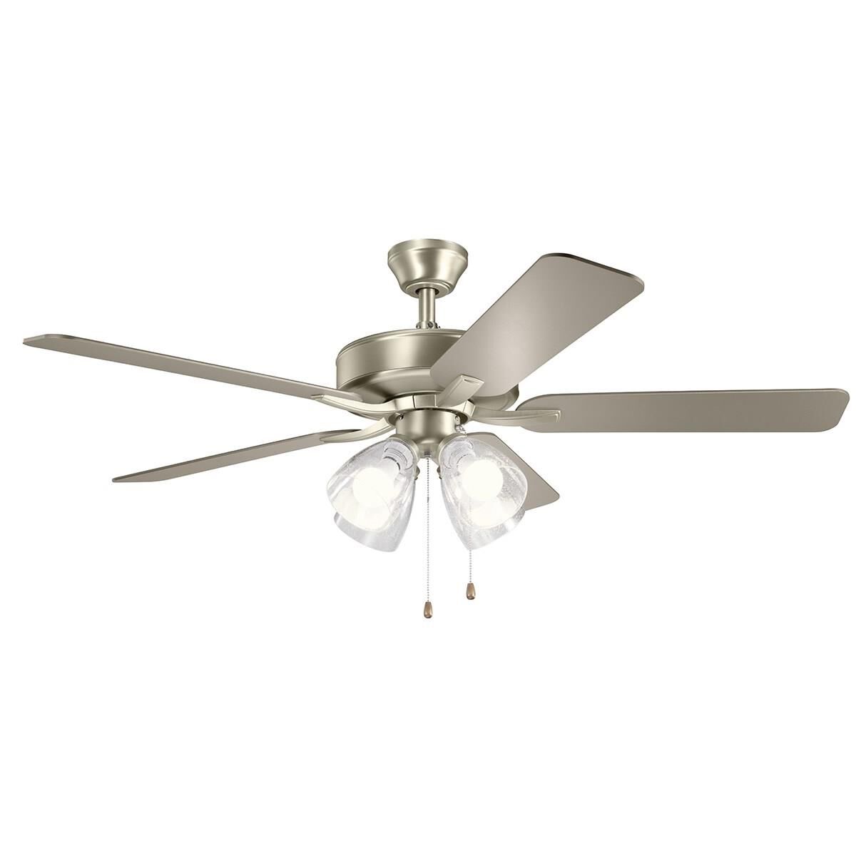 Kichler Lighting Basics 52 Inch Ceiling Fan with Light Kit - 330016NIS