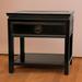 World Menagerie Humphries 1 - Drawer Solid Wood Nightstand Wood in Black | 22 H x 22 W x 14 D in | Wayfair ST-PA101-AB