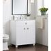 Breakwater Bay Brandon 30" Single Bathroom Vanity Set Wood/Ceramic in White | 35 H x 30 W x 18.25 D in | Wayfair 21C1D5A9D0D6488280E8B2A8C690D97B