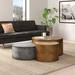 Willa Arlo™ Interiors Avent 3 Piece Bunching Coffee Table Set Metal in Brown/Gray/Yellow | 18 H x 56 W x 60 D in | Wayfair