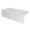 Valley Acrylic Ltd. 66" x 32" Alcove Soaking Acrylic Bathtub Acrylic in White | 20 H x 66 W in | Wayfair pOVO6632SKLWHT