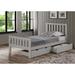 Alcott Hill® Ratcliff Twin Solid Wooden Brazilian Pine Platform Bed w/ Underbed Storage Wood in Gray | 39 H x 42 W x 78 D in | Wayfair