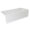 Valley Acrylic Ltd. 66" x 32" Alcove Soaking Acrylic Bathtub Acrylic in White | 20 H x 66 W in | Wayfair pOVO6632SKRWHT
