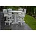 Red Barrel Studio® Nettie 5 Piece Bar Height Outdoor Dining Set Plastic in White | 42 H x 33 W x 33 D in | Wayfair C2F5E688B7B04C179819D502A6FCFB78