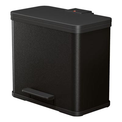 Hailo Mülleimer »Öko duo Plus L« Stahlblech 17+9 Liter schwarz, 47x43x34 cm