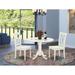 August Grove® Kroeker 3 Piece Drop Leaf Solid Wood Dining Set Wood in White | 29.5 H in | Wayfair 3C92AAE3C54F482999EF191305542804