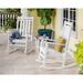POLYWOOD® 2 - Person Seating Group Plastic in White | 41.25 H x 26.25 W x 34 D in | Outdoor Furniture | Wayfair PWS471-1-WH