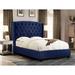 Charlton Home® Henriksen Standard Bed Upholstered/Polyester in Blue | 63 H x 89 D in | Wayfair 1ABA71947E334A02813F1ED11CC5B169