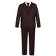 Boy Suit – Toddler Baby Boy Tuxedo – 5 Piece Maroon - Ideal for Proms & Weddings - Burgandy Red (12 Years)