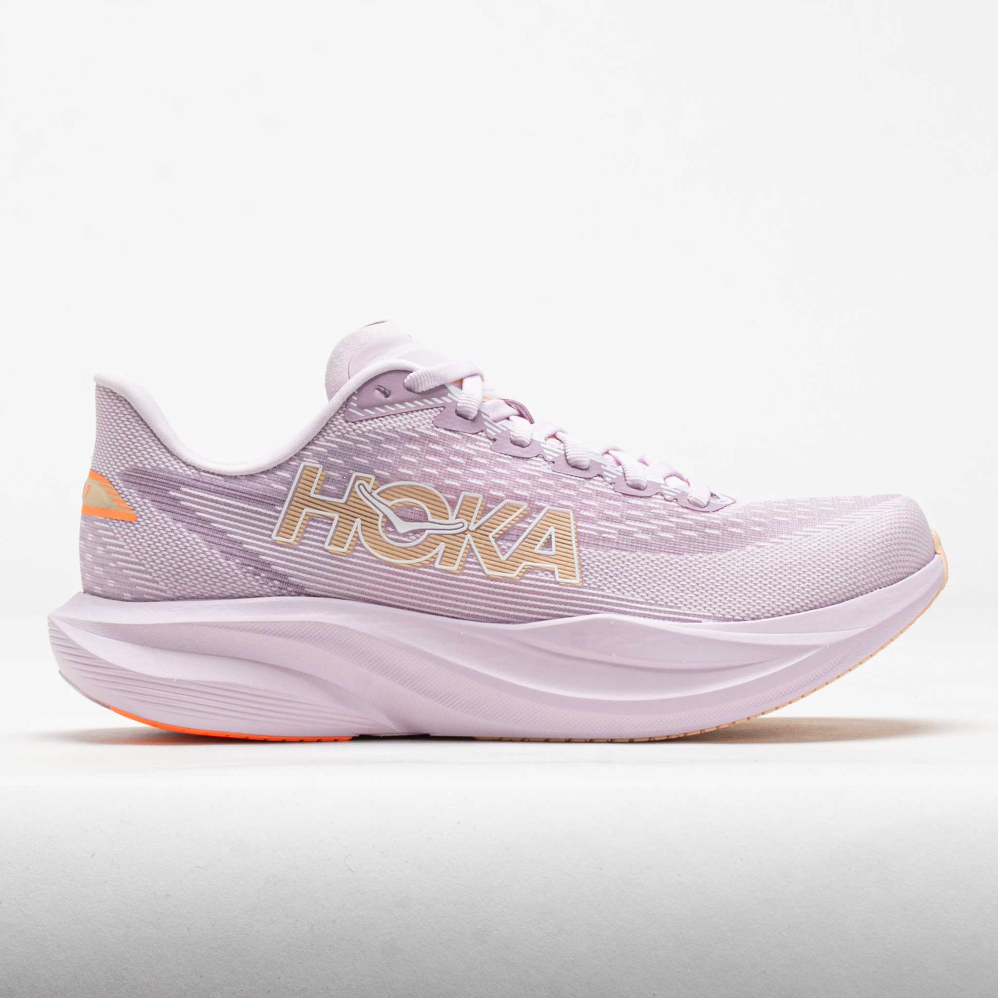HOKA Mach 7 Women's Running Shoes Lilac Cream/Tangerine Glow