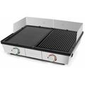 Combiné Plancha-Gril Pro QPL800 Riviera-et-bar Inox et noir